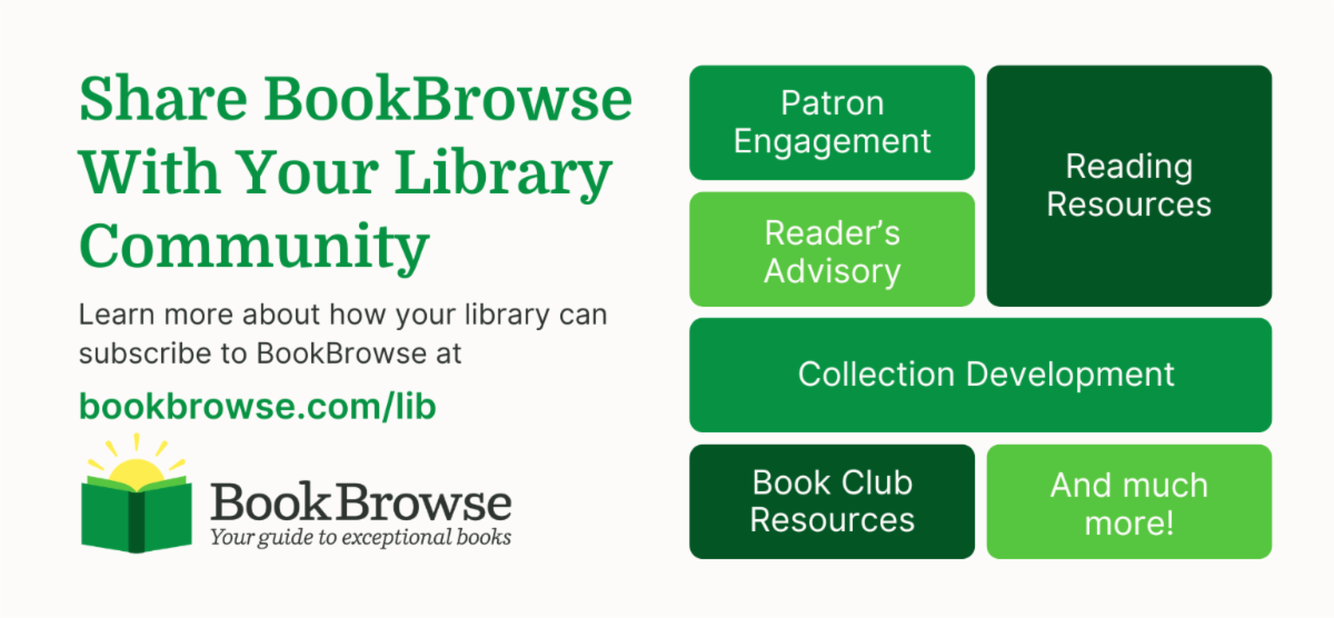 Learn more about BookBrowse for Libraries