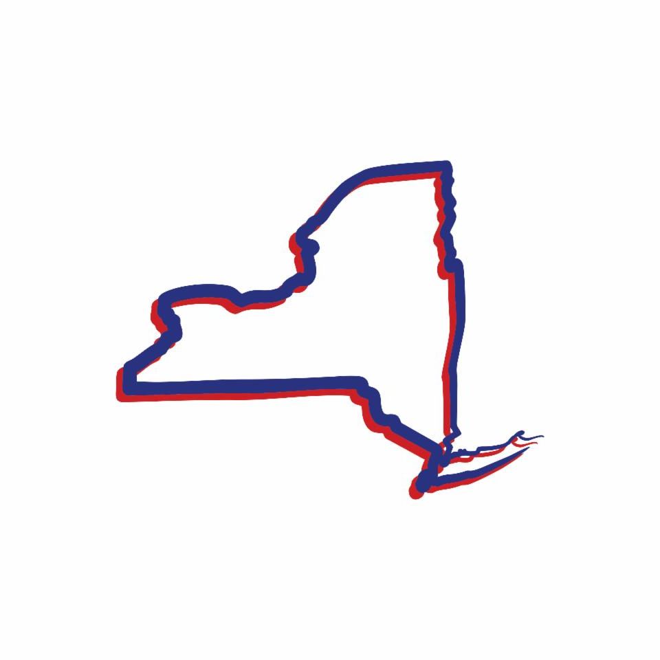 outline of New York State