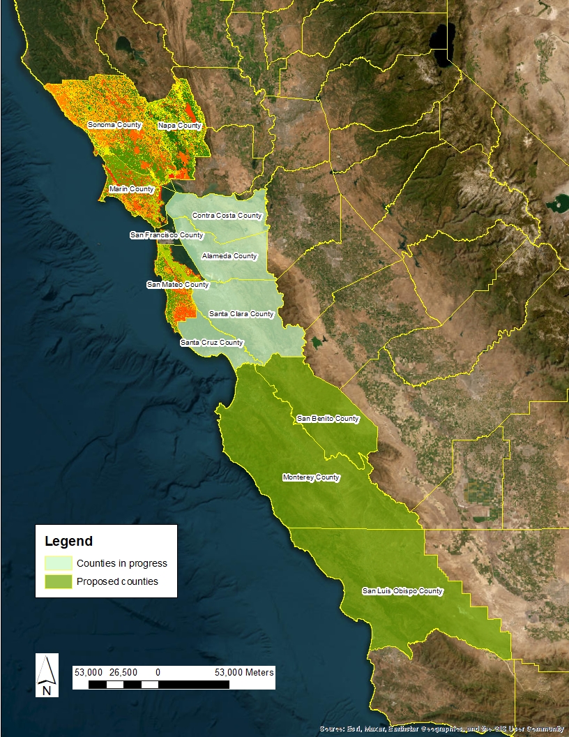 Fine–Scale Vegetation Mapping area map