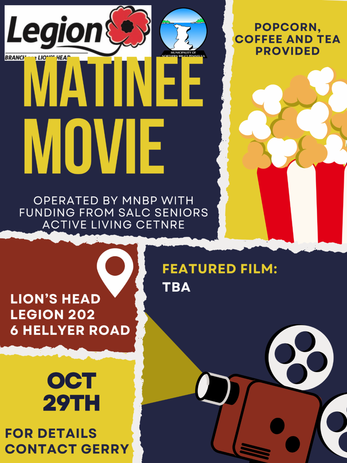 Matinee Movie Poster for October 27. More details to be provided