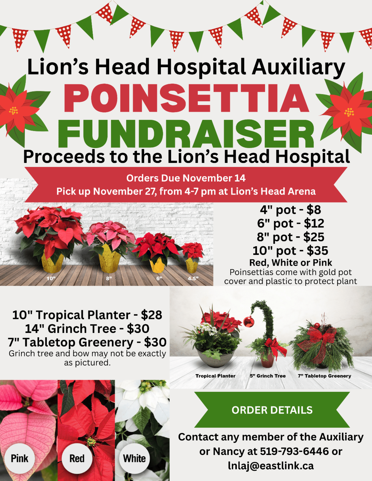 Poinsettia Sale Fyler details in link