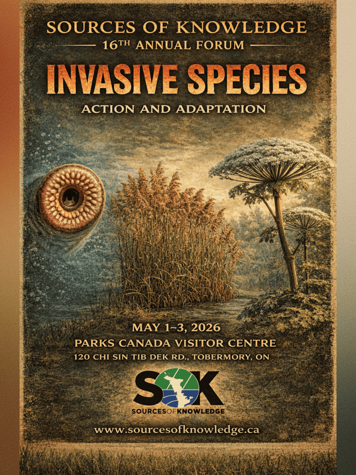 SOK: 16th Annual Forum: Invasive Species. May 1-3, 2026. Details in link.