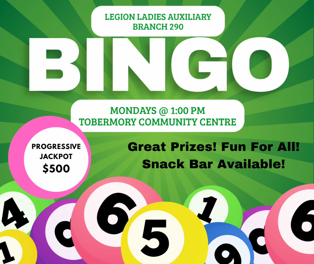 Bingo Event. Details in Link.