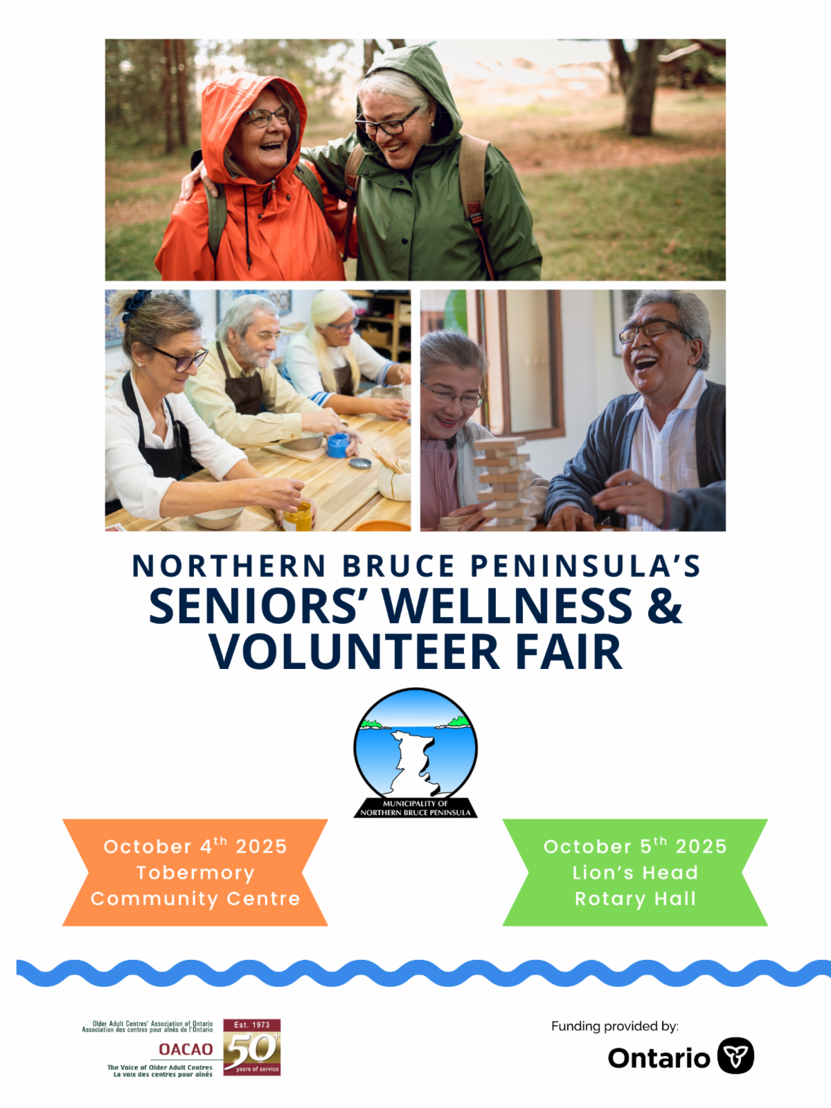 NBP Seniors' Wellness & Volunteer Fair Event Flyer. Event October 4 and 5
