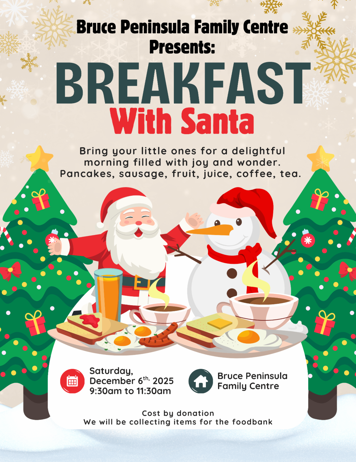 Breakfast with Santa Flyer for December 6. Details in link.
