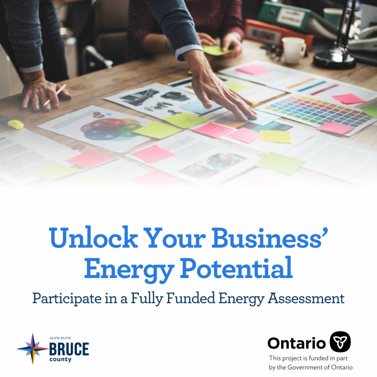 Unlock your Business' Energy Potential, Participate in a fully funded energy assessment. Details in link.