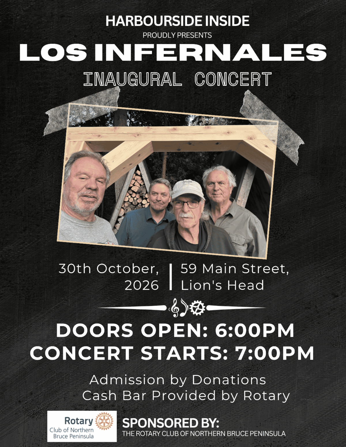 Los Infernales Concert October 30. Details in link.