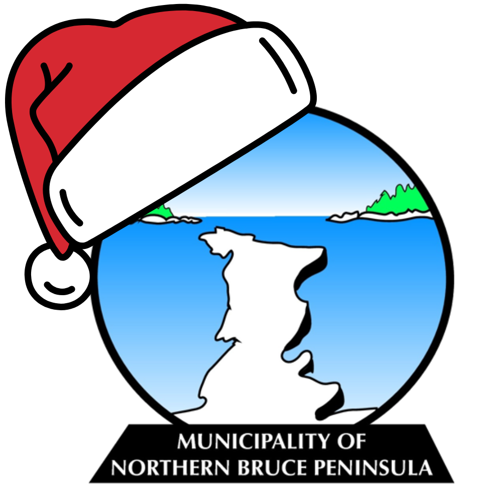 Municipal Logo for Municipality of Northern Bruce Peninsula with Santa Hat