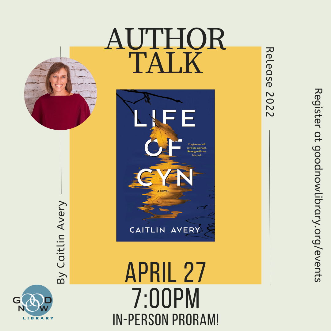 Join us on Thursday April 27 at 7PM for an IN-PERSON author talk with Caitlin Avery! For more information or to register please click on the image.