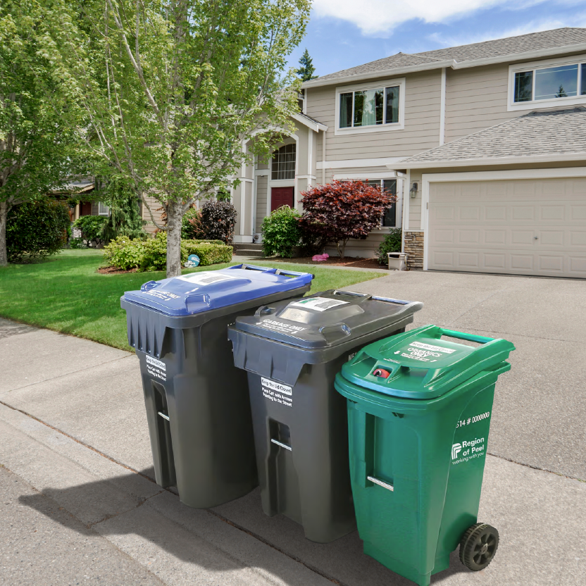 Region of Peel garbage bins