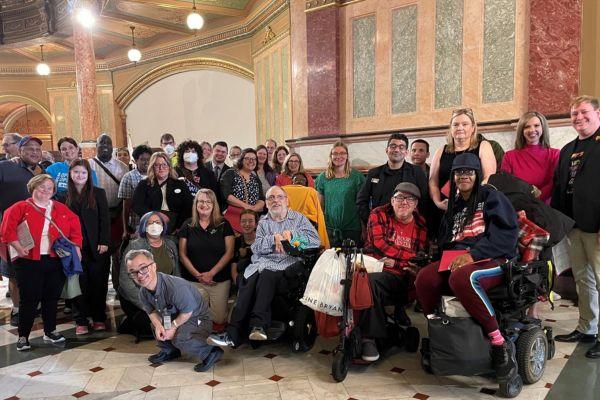 Group Photo is Springfield Illinois Capitol Rotunda 