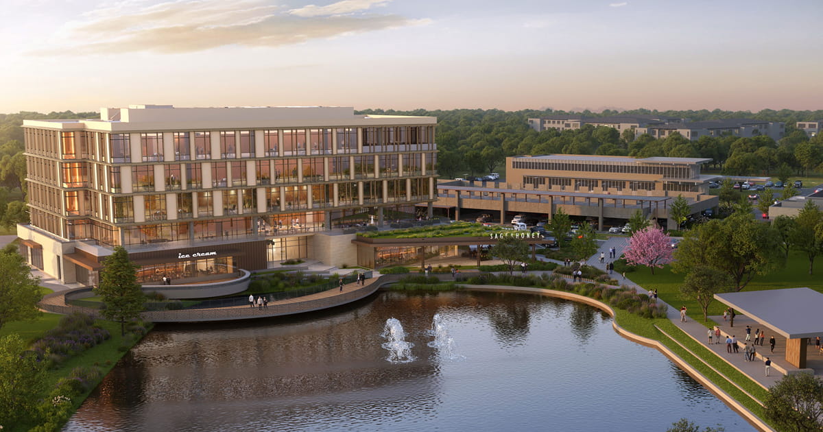 Rendering of the Lumin at Lake Walk project.