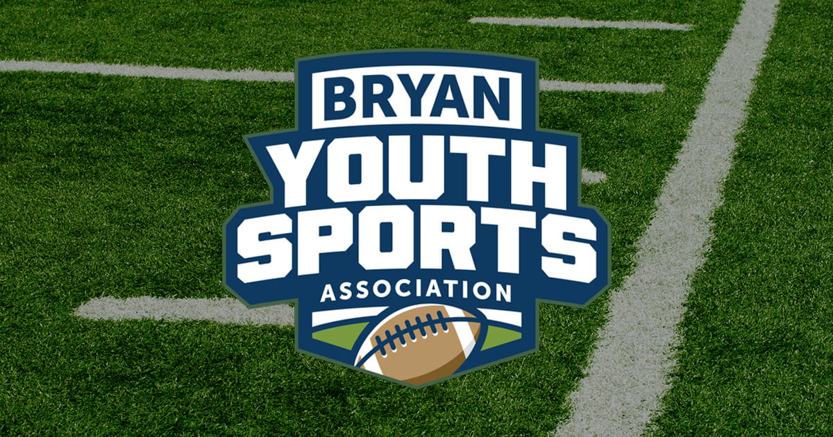 Bryan Youth Sports Association football logo.