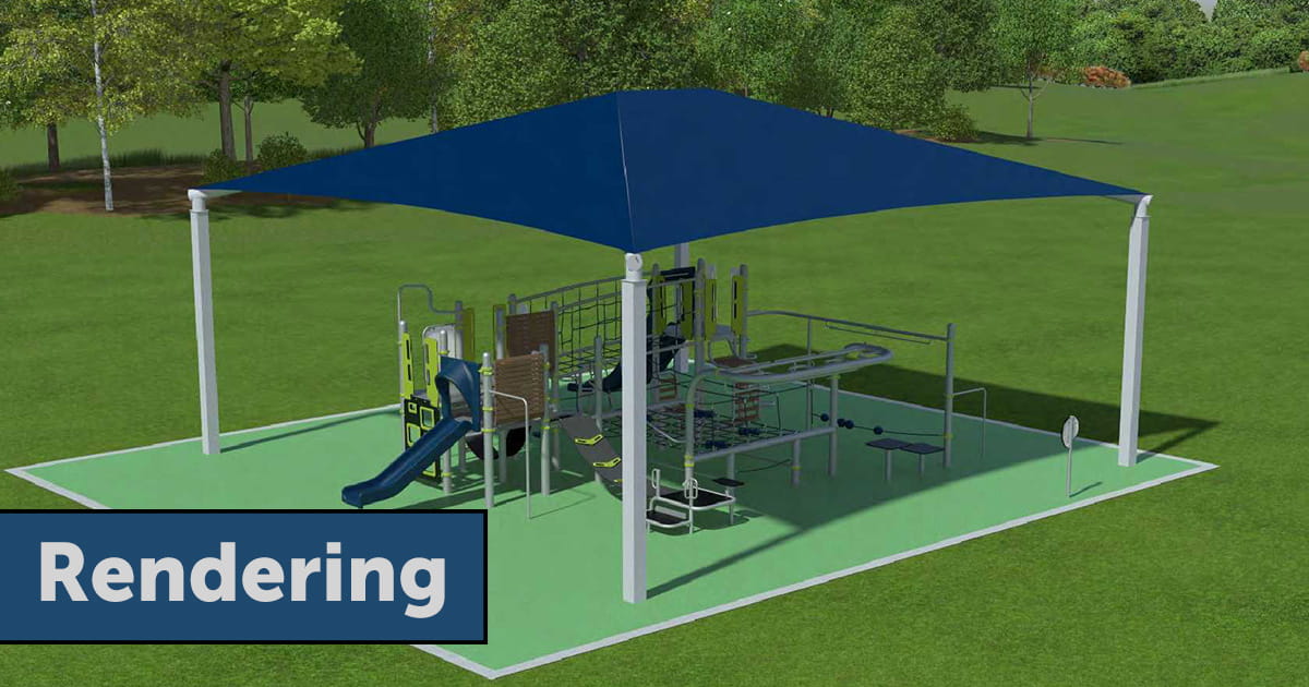 Williamson Park playground rendering.
