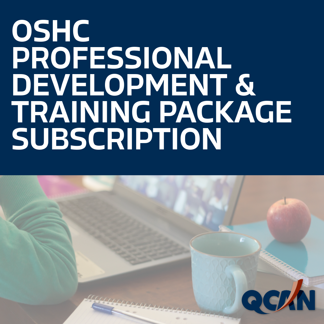 QCAN Professional Development and Training Package - Updated Access Details