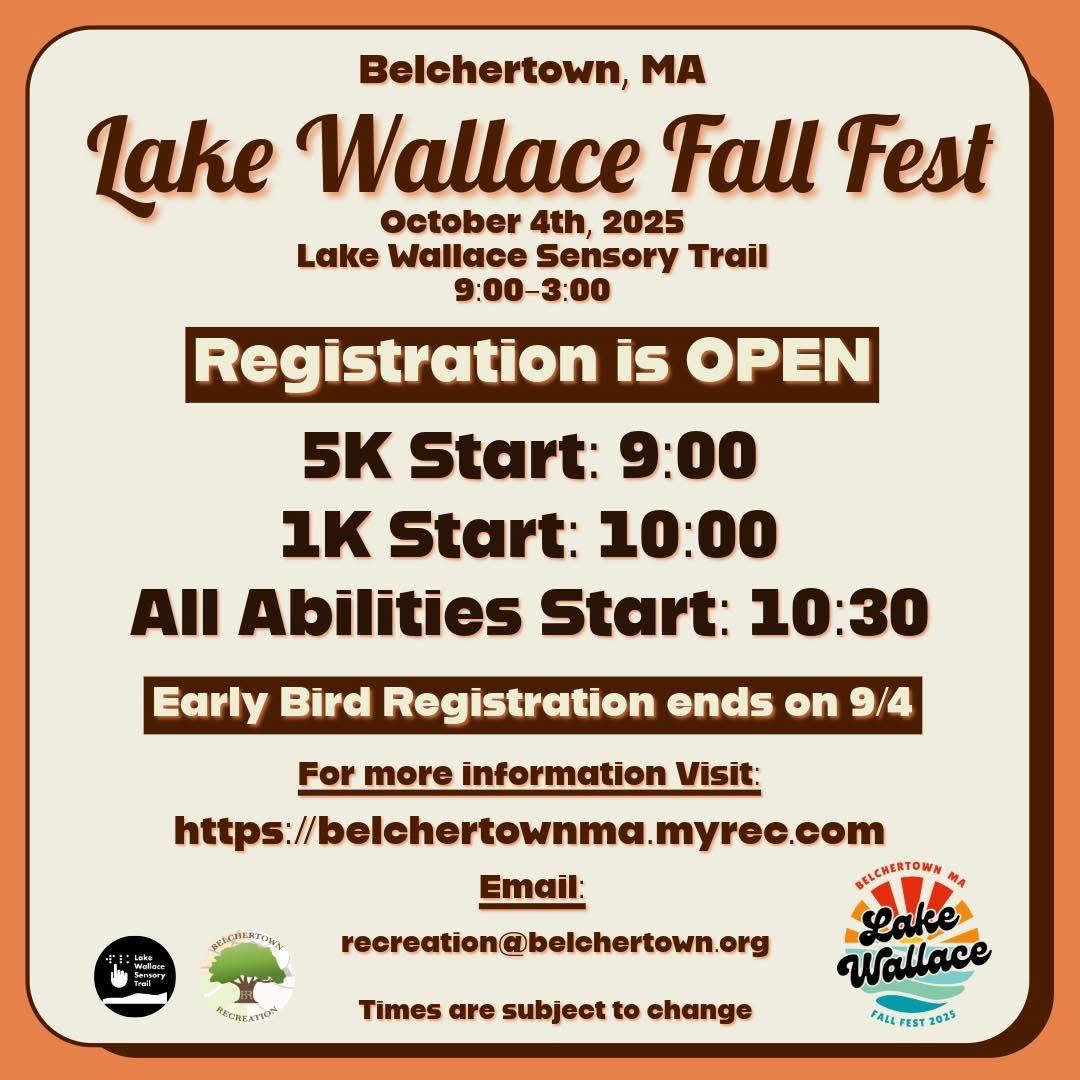 Friends of Lake Wallace Fall Fest event poster
