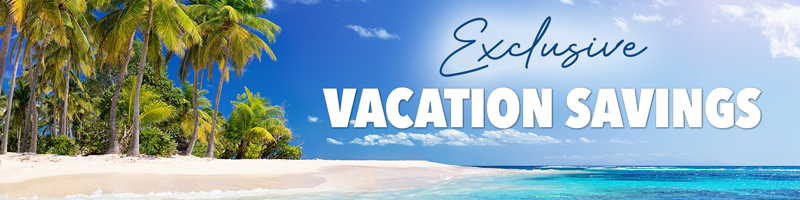 Exclusive Vacation Savings Header Banner
