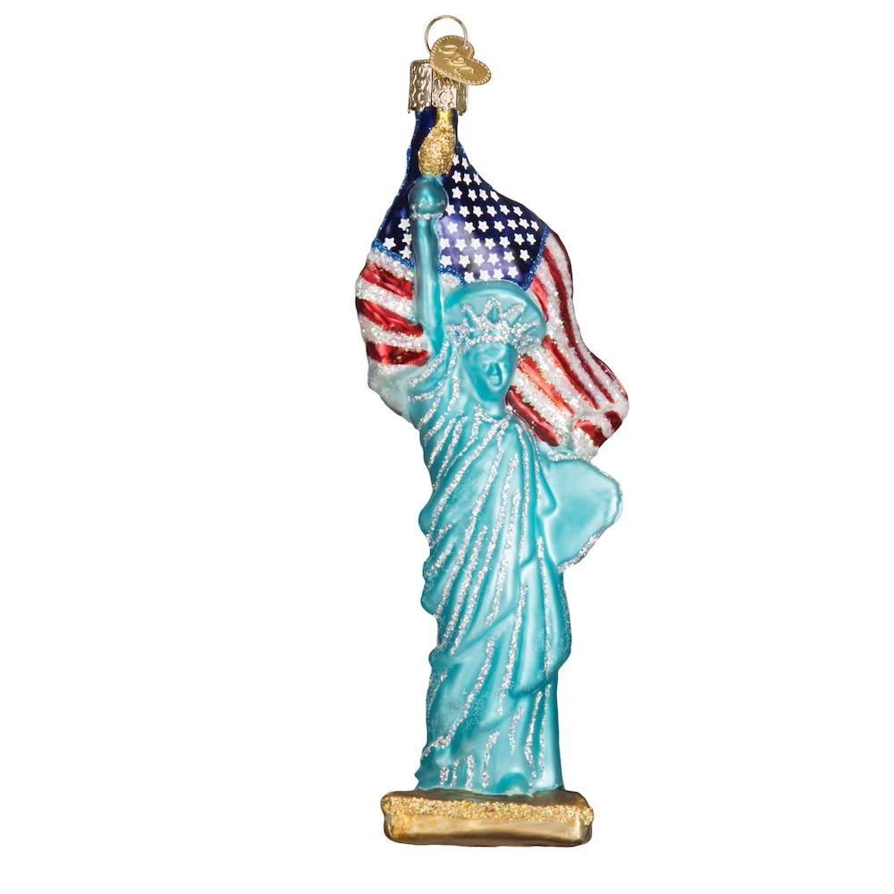 Old World Christmas patriotic glass ornament