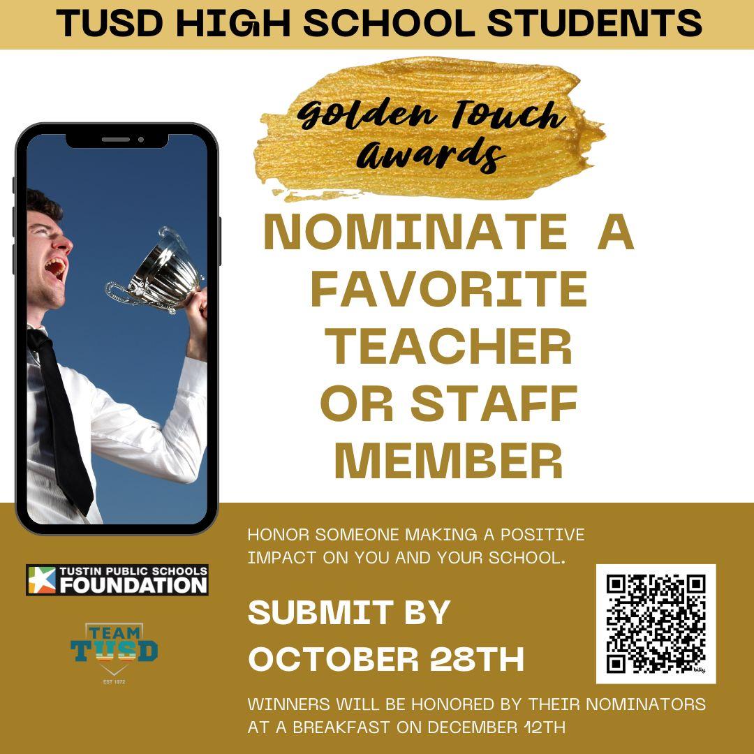 Golden Touch Awards Call for Nominations 2024