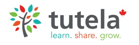 Tutela logo. Learn. Share. Grow.
