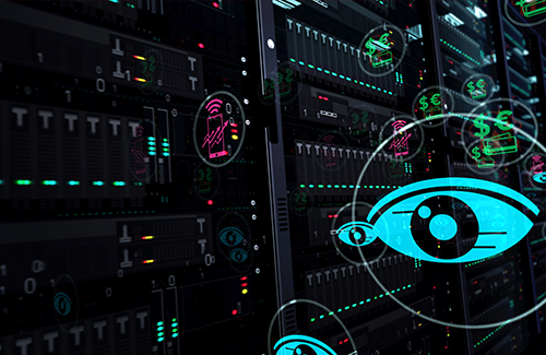 Graphic of server with graphics