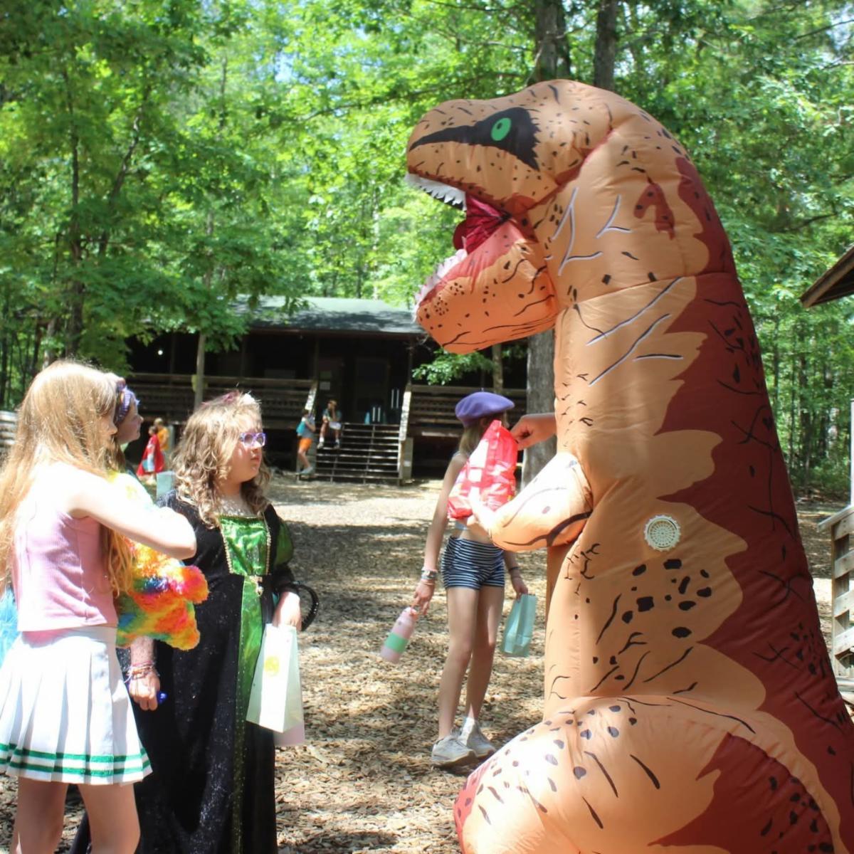 all saints camp shrine mont dinosaur halloween