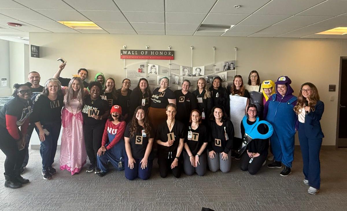 Dermatology staff located at Lauritzen Outpatient Center in Halloween costumes.