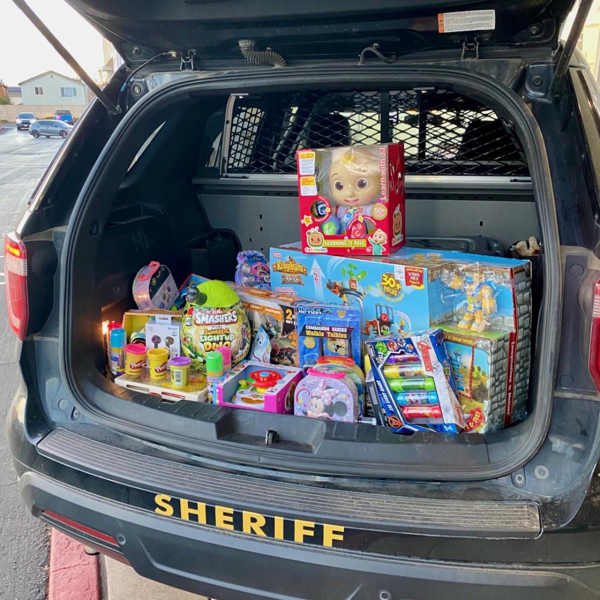 Cruiser with presents inside