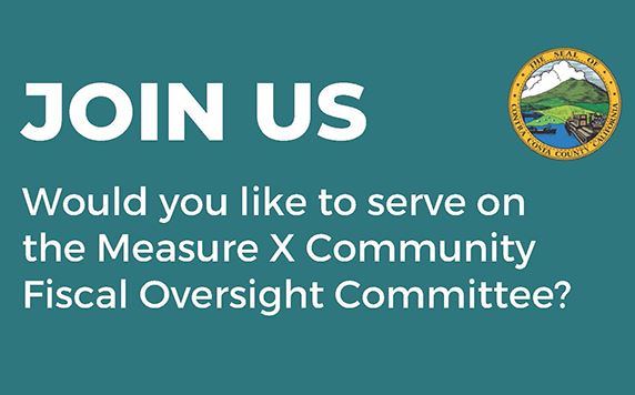 Join Measure X Community Fiscal Oversight Committee