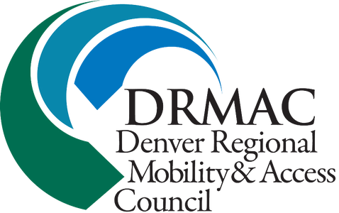 The logo for the Denver Regional Mobility & Access Council. Blue & Green.