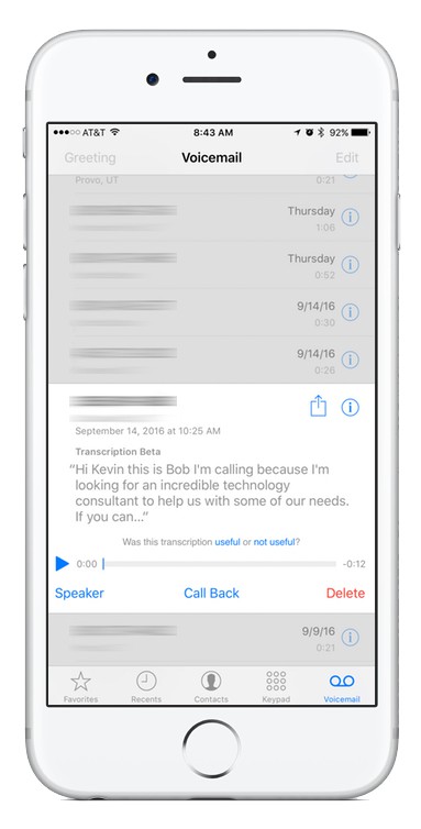 techsource voice mail to text transcription voicemail transcribed