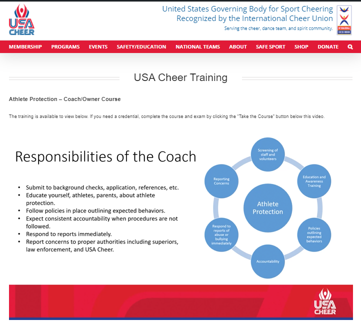 Cheer Safety Month Athlete Protection