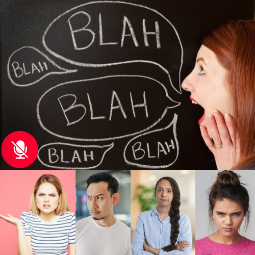 Audio not working while frustrated participants look on.