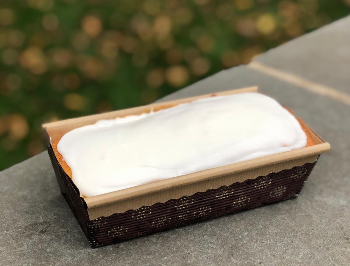 The Luscious Lemon Buttermilk Cake is a Farmers Market best seller 