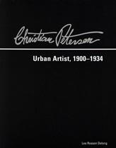Cover of the book Christian Petersen Urban Artist 1900 to 1934. Black with white text and Christian Petersen signature in white