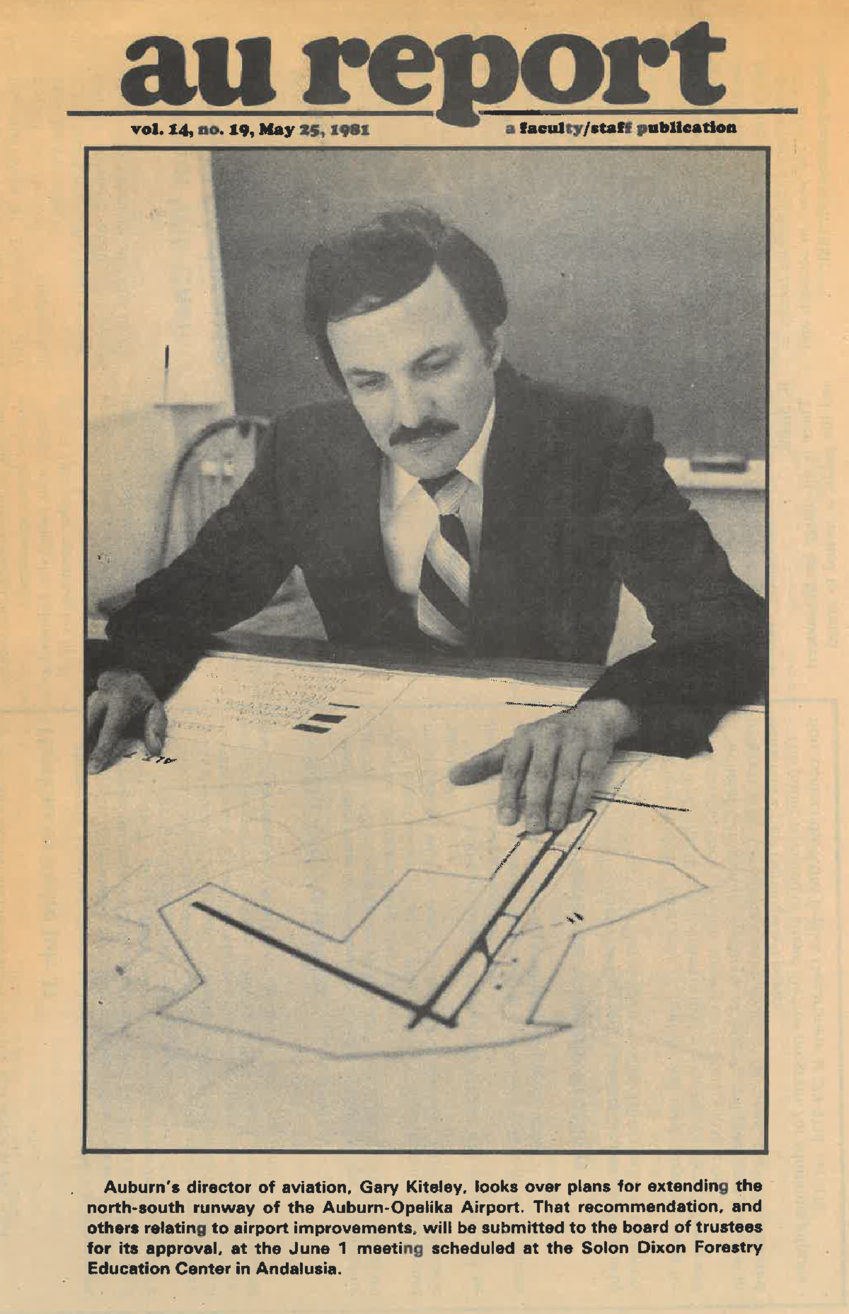 AU Report from 1981 highlighting Gary Kitely