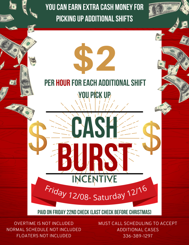 Holiday EXtra MONEY!!