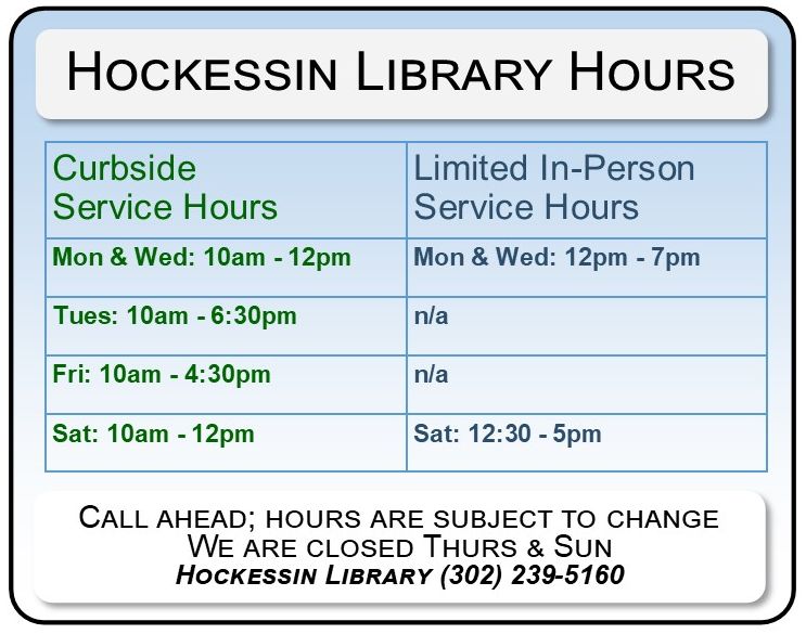 Connect with Hockessin Library May 4, 2021