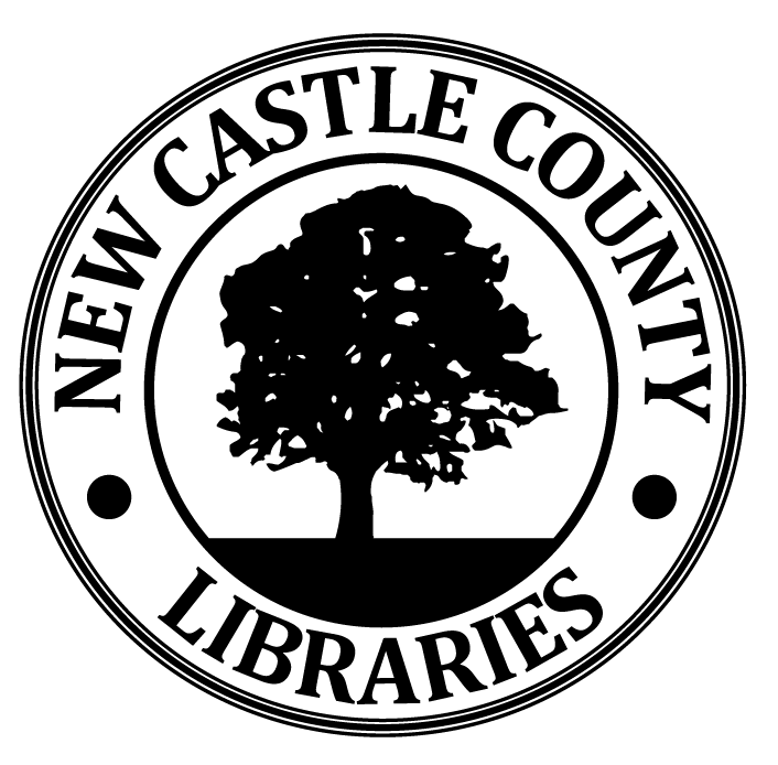 New Castle County Libraries Logo - Black tree in center