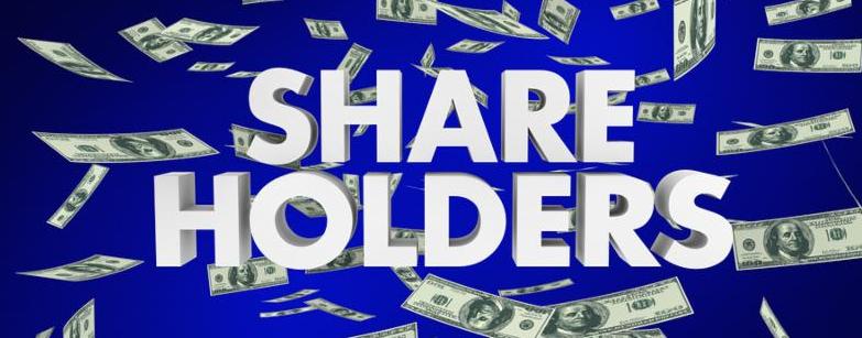 Shareholders Stock Owners Investors Words Money 3d Render Illustration