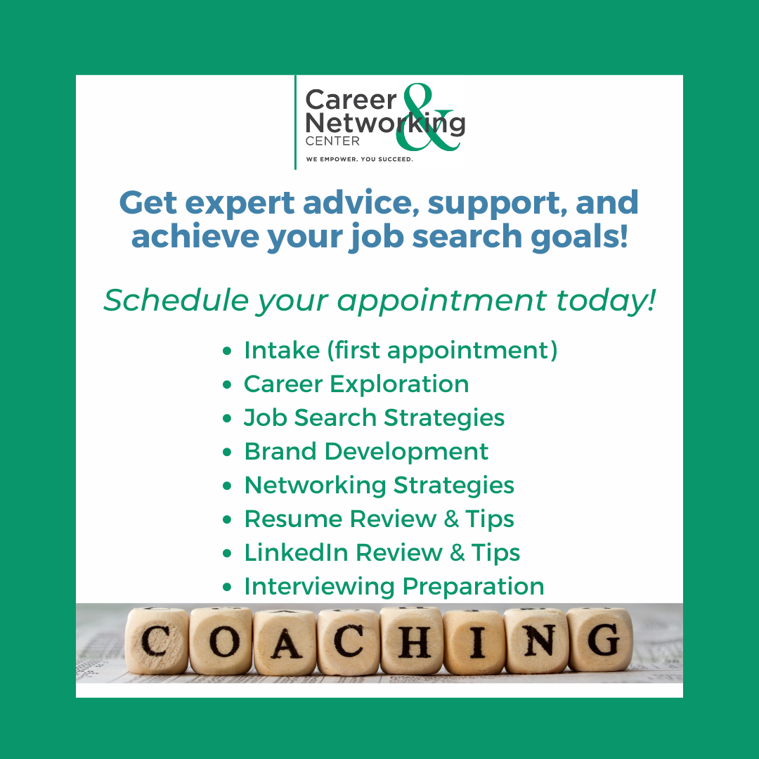 LATEST NEWS FROM THE CAREER & NETWORKING CENTER!