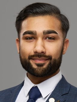 Head and shoulders photos of Mohammad Khan