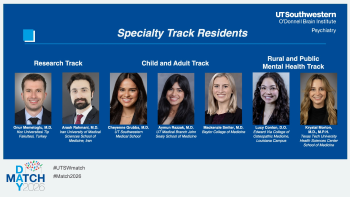 Head and shoulder photos of our Specialty Track residents