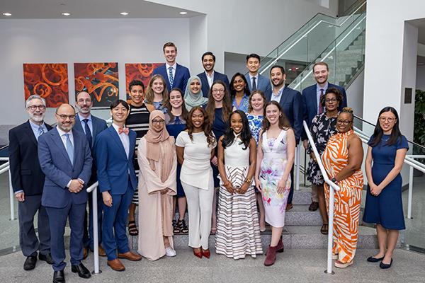 A large group of Psychiatry resident graduates