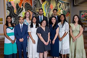 A group of Child and Adolescent Psychiatry fellows stands together