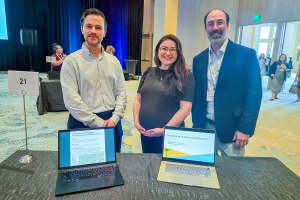 Drs. Will Burton, Rachel Beck and Josh Hubregsen at AADRPT.