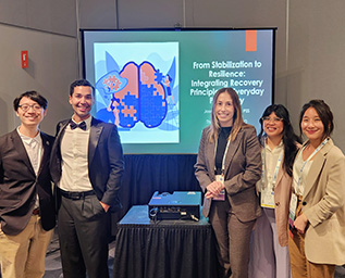 Thomas Guillory, second from the left, presents at APA