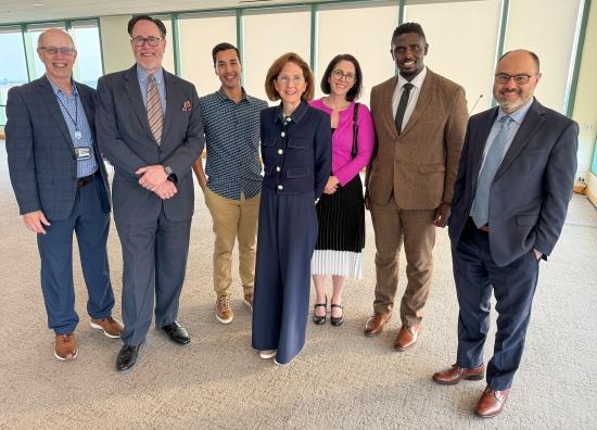Members of Psychiatry join to celebrate Dr. Burruss' retirement.