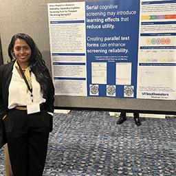 Shalini Maharaj presents a poster at the ISEN annual meeting