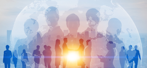 Global business concept. Network of business. Diversity.